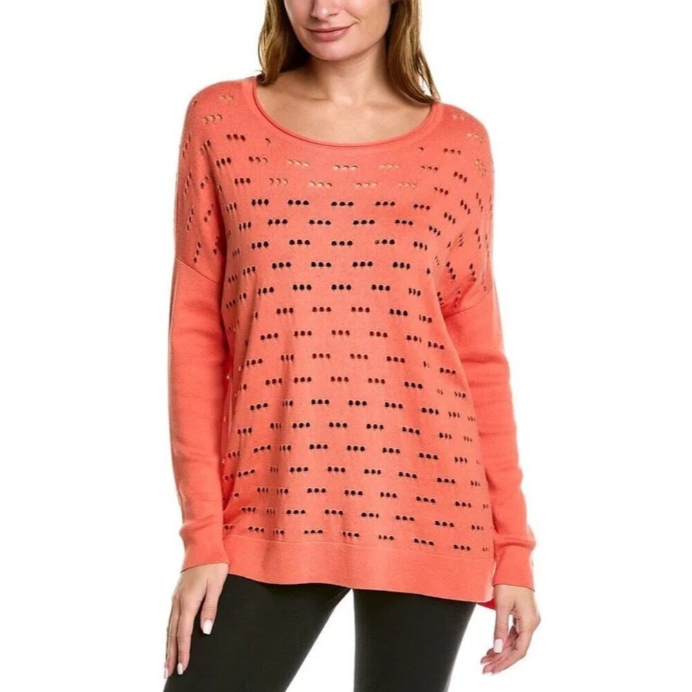 Planet by Lauren G  3 Hole Punch Long Sweater Womens OS Lagenlook Boho Beach